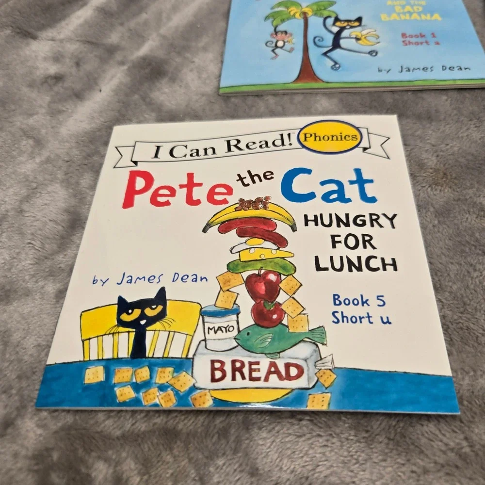 Pete the Cat I Can Read Phonics 12 Book Set James Dean Preschool Kindergarten